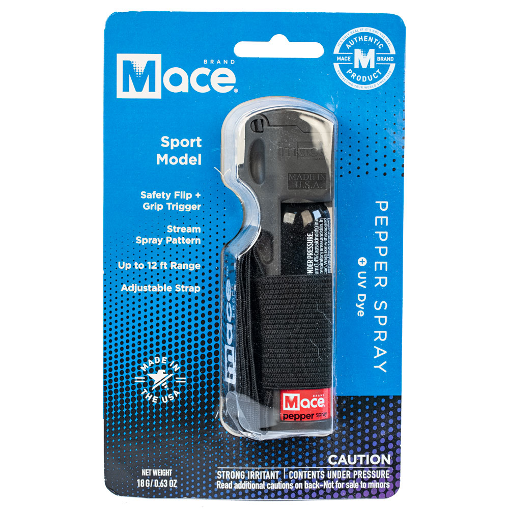 Mace? Sports Model Pepper Spray Black