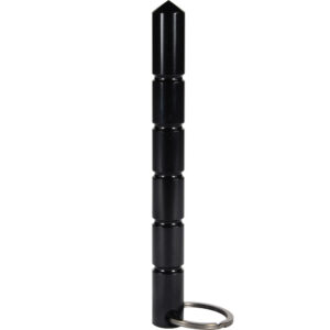 Aircraft Grade Aluminum Keychain Kubotan  Black