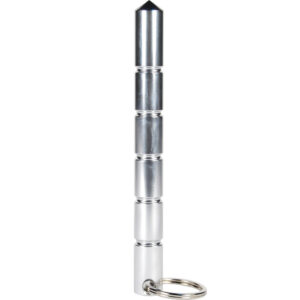 Aircraft Grade Aluminum Keychain Kubotan  Silver