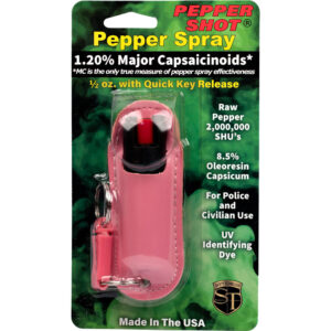 Pepper Shot 1.2% MC 1/2 oz Halo Holster Pink