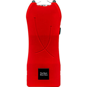 Rechargeable Runt 80,000,000 volt?stun gun with?flashlight and wrist strap disable pin Red